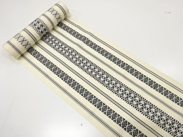 JAPANESE KIMONO / ANTIQUE BOLT FOR HASSUN OBI / SILK / CHIKUZEN HAKATA 